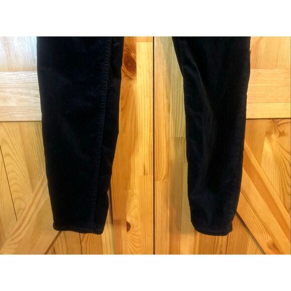 LOFT Black Velvet Modern Skinny Pants - Picture 2 of 8